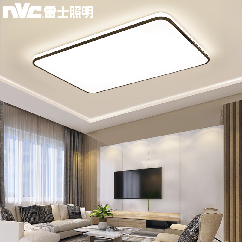 Lex Lighting Nordic ultra-thin led ceiling lamp Simple modern living room lamp Rectangular bedroom l